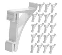 DIYEAH 20 Pezzi Clip Supporto Mensola Frigorifero in Alluminio da Ganci Resistenti per Ripiani Congelatori e Armadi Refrigerati Installazione Semplice e Capacità Carico Elevata