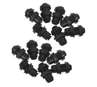 DIYEAH 20 Pezzi Connettore per Irrigazione Giardino in Plastica Nera, Resistente alla Rottura, Compatibile Sistemi ad Alta Pressione e Irrigazione Automatizzata