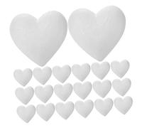 DIYEAH 20 Pezzi Decorazione Schiuma del Cuore Pesca Artificiale Piccolo Cuori Schiuma Adulti Mestiere Nozze Palle Mousse Polistirolo Arredamento per Falso
