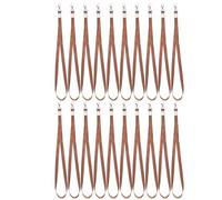 DIYEAH 20 pezzi di cordini per badge identificativi: cordino per collana con fermagli a moschettone per porta badge identificativi, laccetti da collo per aule, uffici, conferenze, navi da crociera