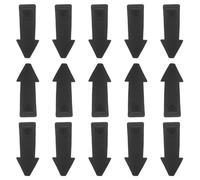 DIYEAH 20 Pezzi Fermaporta in PVC Nero Antiscivolo per Interni 8,3x3,5x1,6cm Design Moderno e Protezione Sicura per Pavimenti e Tappeti in Casa o Ufficio