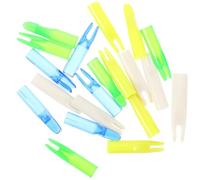 DIYEAH 20 Pezzi Frecce per Cocca della Freccia della Coda in Plastico Resistente, Migliorano la Resistenza al Tiro Outdoor e Non Si Rompono Facilmente