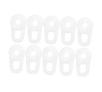 DIYEAH 20 pezzi Gommini Auricolari Silicone Semi-trasparenti Protezione Auricolari Wireless Elasticizzati Copriauricolari Comfort per Sport e Uso Quotidiano