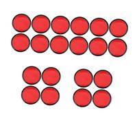 DIYEAH 20 Pezzi Pad Adesivi per Ventose Supporto Telefono Auto Grande Pad Rinforzato Resistente Alte Temperature per Staffa Navigazione Superficie Liscia Nero