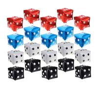 DIYEAH 20 pezzi Palloncini Dado in Alluminio Rosso Blu Bianco Nero Decorazioni Festa Tema Gioco per Adulti Palloncini Metallizzati per Compleanno e Eventi