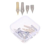 DIYEAH 20 Pezzi Pennini di Ricambio in Acciaio per Penna Stilografica Punte 038-05 MM per Calligrafia Pittura e Firma Accessori Portatili per Scrittura Professionale