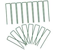 DIYEAH 20 pezzi Picchetti da Giardino in Metallo U Forma di U Fissaggio Resistente per Telo Pacciamatura Bordure Aiuole Campeggio e Giardino Esterno