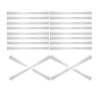 DIYEAH 20 strisce autoadesive per etichette da scaffale - Porta etichette per prezzi in plastica trasparente, porta tasche trasparenti per scaffali, cassette postali, contenitori portaoggetti