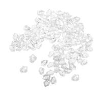 DIYEAH 200 Pezzi Cubetti di Ghiaccio Finti Trasparenti in Plastica Riutilizzabili per Decorazioni Riempitivo per Vasi e Acquari Accessori Decorativi Realistici per Centrotavola e