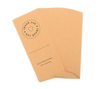 DIYEAH 200pezzi Adesivi di Ringraziamento in Carta Kraft Etichette Staccabili e Adesive per Imballaggio Buste Scatole e Regali Fatti Mano per Piccole Imprese e Feste