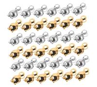 DIYEAH 200pezzi Coprinodi in Acciaio Inossidabile Per Fibbie Terminali Punte Per Perline Pieghevoli Per Creazioni Gioielleria Fai Da Te Per Braccialetti e Collane