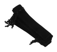 DIYEAH 20pezzi Astuccio per Penne Coulisse in Velluto Custodia per Matite Singole Astucci per Gioielli Caramelle Bomboniere per Ufficio Viaggi Scuola Nero