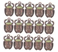 DIYEAH 20pezzi Ciondoli Coleottero Egiziano Per Creazione Gioielli Fai Da Te Collane e Braccialetti Amuleti Vintage