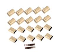 DIYEAH 20pezzi Clip Coda Mollettone Zipper Stopper in Metallo Antigraffio Per Accessori Borse Con Viti Fermagli Resistenti e Duraturi Per Tiretti Cerniere