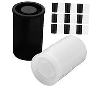 DIYEAH 20pezzi Contenitori Pellicola Per Fotocamera Scatole Compatte e Portatili in Pe Con Coperchio Ermetico Nero Bianco Per Conservazione Film e Accessori Small