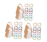 DIYEAH 210 Pezzi Anelli Anelli Metallici per Raccoglitori Colorati per Libri Portachiavi e Schede Indice Resistenti in Metallo Smaltato Facili da Usare e Multiuso per Ufficio e Studio