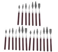 DIYEAH 21pezzi Spatole Per Pittura Raschietti Da Legno Per Miscelazione Colori e Tecniche Per Acquerello Olio e Pittura Su Tela