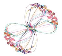 DIYEAH 24 Pezzi Set Bracciali per Bambina Fiori 3d in Argilla Polimerica