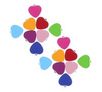 DIYEAH 24 Pezzi Targhette Cuore Acciaio Colorate per Incisione Fai da Te Medagliette Identità Cane e Gioielli Artigianali per Animali e Creazioni Personalizzate