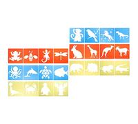 DIYEAH 24 Pezzi Template Pittura per Stencil Riutilizzabili per creatività e Fai da Te per attività e Decorazioni Domestiche