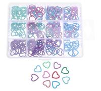 DIYEAH 240pezzi Marcatori Punti Uncinetto in Metallo Forma di Cuore Segnapunti per Maglieria Marcatori per Punti Rimovibili per Lavorare Maglia e Uncinetto