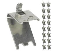 DIYEAH 25 Pezzi fibbia dello scaffale ganci reggimensola frigoriferi Alto supporto per ripiani più freddi clip del ripiano del congelatore Acciaio inossidabile Silver