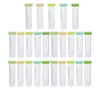 DIYEAH 25 Pezzi Provetta da Centrifuga in Plastica con Tappo a Vite, 50 Ml/1,7 Oz, Autoportante, con Graduazioni, Gialla, Conica, per Esperimenti Scientifici e Processi di Cultura