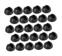 DIYEAH 25 Pezzi Tappetino Antiscivolo Protezione Delle Gambe Della Sedia Tappeto Presa Multiuso A Forma Di Tornante Per Impugnature Pastiglie Protettori Lanciatore Nero Pvc