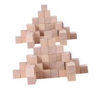 DIYEAH 250 Pezzi Legno per Cubi Pino Naturale Giocattoli Educativi per Sviluppo Manuale e Creatività Sicuri e Resistenti per Attività Fai da Te e Decorazioni