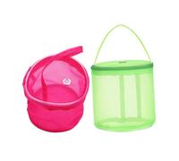 DIYEAH 2pezzi Borsa -Filati Rotonda Rete Traspirante per Lavori Maglia all Uncinetto Organizer per Riporre Gomitoli Filato per Progetti Artigianali Fai da Te e Trasporto Leggero