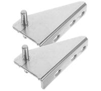 DIYEAH 2pezzi Cerniera Per Porta Frigorifero e Freezer in Acciaio Inox Con Copri-rumore in Gomma Montaggio Facile Per Cucina e Uso Domestico Distanza Sostituzione Silenziosa e Resistente