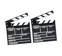 DIYEAH 2pezzi Clapperboard Per Film e Fotografia Accessorio Per Produzioni Cinematografiche Facile Decorazione e Party Film