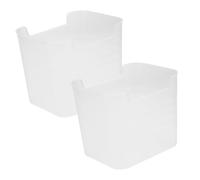 DIYEAH 2pezzi Contenitori Trasparenti Per Frigorifero Laterale Organizzatore Salvaspazio Per Alimenti Frutta e Verdura Custodia Per Conservare Cibo in Casa