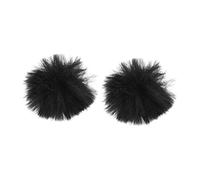 DIYEAH 2pezzi Copertura Antivento Per Microfono in Peluche Protezione Da Polvere e Umidità Adatta Per Registrazioni e Uffici