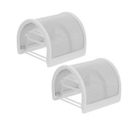 DIYEAH 2pezzi Filtro Anti-pop per Microfono Forma di U Schermo per Microfono Portatile Protezione Anti-vento Blocco Pop Copertura in Metallo Adatto per Live Streaming e Registrazione