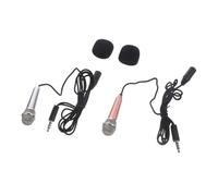 DIYEAH 2pezzi Microfono in Miniatura Portatile Per Canto Compatibile Dispositivi Elettronici Come Accessorio Per Cantare Al Telefono o Tablet