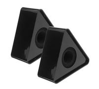 DIYEAH 2pezzi Microfono Portatile Bandiera in Materiale Durevole Accessorio Fotografico per Interviste Conferenze e Eventi di Public Speaking Design su Misura per Asta Microfono da Tavolo