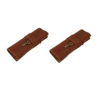 DIYEAH 2pezzi Pencil Wrap Roll up Bag Vintage Multifunzionale Custodia Per Penne Organizer Per Scrittura Design e