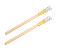 DIYEAH 2pezzi Pennelli con Manico Legno per Texture Argilla e Scolpitura Strumenti per Ceramica e Progetti di Artigianato Dettagliato per Artigiani e Appassionati di Argilla
