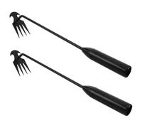 DIYEAH 2pezzi Per Erbacce Da Giardino in Acciaio Inossidabile Attrezzo Per Diserbo Manuale Leggero Per Sradicare Erbacce Scavare Verdure Selvatiche e Allentare Terreno Per Uso in Cortile