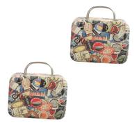 DIYEAH 2pezzi Scatola Per Estensione Ciglia Finta Organizer Piccolo e Delicato Per Gioielli Da Viaggio Retro Per Bellezza e Cosmetici Per Compleanni e Festività