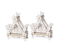 DIYEAH 2sets Kit Modellismo Navale in Legno Modello Nave Pirata Kit Artigianato Per Ragazzo Ragazza Costruzione Barche Vela in Legno Per Barche Educativo e Ricreativo