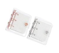 DIYEAH 2sets Mini Raccoglitori Anelli Trasparenti Con Separabili Quadernino Creativo Per Appunti Diario e Sketch Elegante e Resistente Per Pianificazione e Scrittura