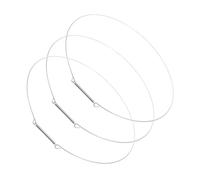 DIYEAH 3 Pezzi Anello Serraggio Porta Lavatrice Acciaio Resistente Elastica per Guarnizione Tenuta Ricambio per Lavatrici Carica Frontale Facile Installazione e Alta