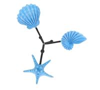 DIYEAH 3 Pezzi Ganci da Parete in Materiale Stile Mediterraneo Vintage Appendiabiti Nautici per Cappotti Chiavi e Cappelli Portachiavi Decorativi con Tema Oceano Blu