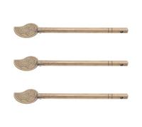 DIYEAH 3 Pezzi Perno di Bloccaggio in Ottone a Forma di Foglia Sicurezza Rinforzata e Installazione senza Sforzo per Porte di Villa e Armadi Stile Classico Cinese