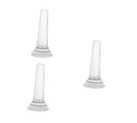 DIYEAH 3 Pezzi Pestello in Vetro Trasparente 11x4,8 Cm per Macinare Pigmenti Minerali, Utensile per Pittura a Olio e Acquerelli, Strumento per Produzione Vernici Artigianali e Creativi