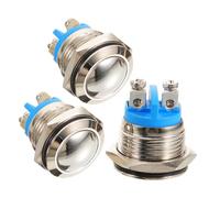 DIYEAH 3 pezzi Pulsante per Wired Illuminazione Integrata Pulsante Resistente Alle e Facile da Installare per Sostituzione Casa