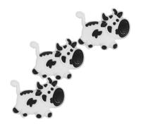 DIYEAH 3 Pezzi Racchetta da Tennis a Forma di Mucca Smorzatore di | Silicone, Installazione Rapida, per Corde e Racchetta, Decorazione Delicata