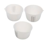 DIYEAH 3 Pezzi Silicone Measuring Cups With Scale Reusable Non-stick Epoxy Resin Mixing Tools For DIY Jewelry Molds And Art Projects